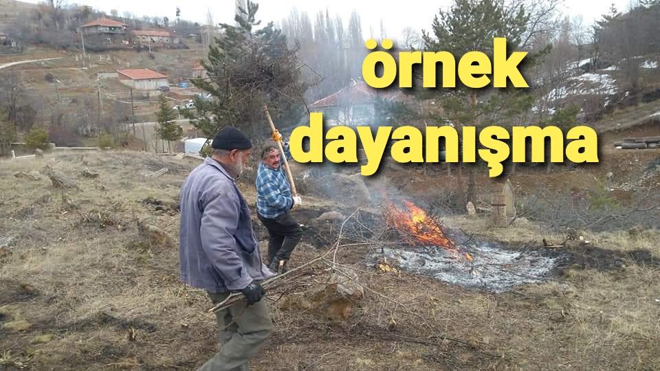 YOZGAT'TA İMECEYLE RECEPLİ KÖY MEZARLIĞI TEMİZLENDİ