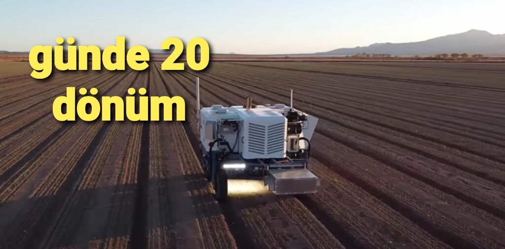 Tarladaki yabani otları temizlemede Robotik dönem-VİDEO HABER