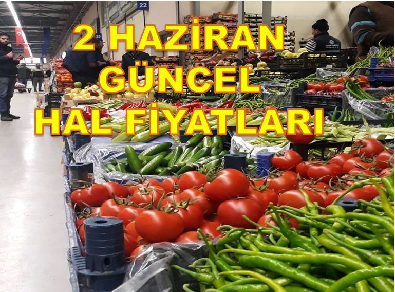 2 HAZİRAN SEBZE MEYVE HAL FİYATLARI...