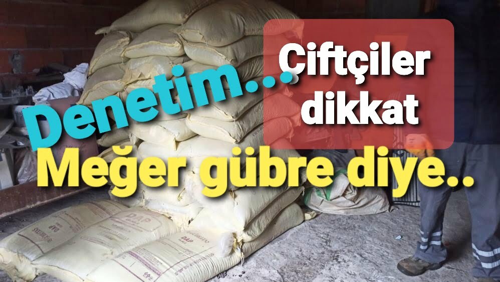 GÜBRE DİYE ALDILAR AMA