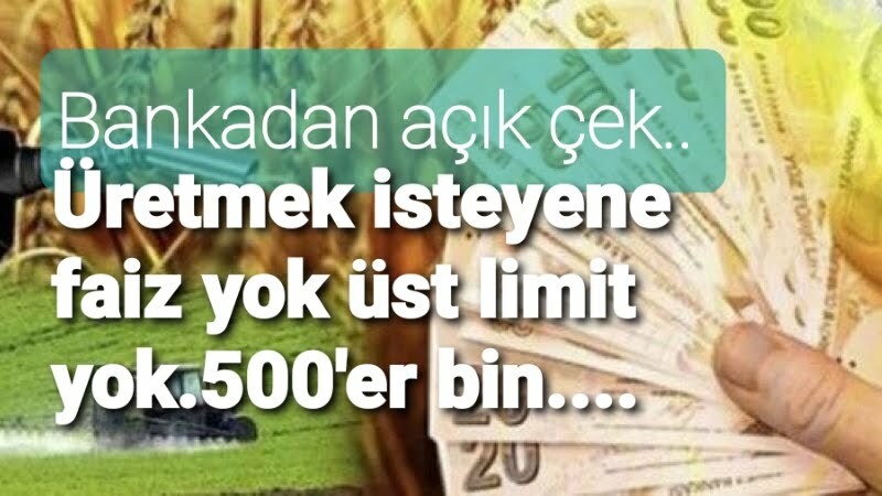 TARIM VE HAYVANCILIK KREDİ DESTEKLERİ AÇIKLANDI