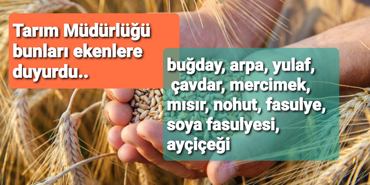 bunları ekenlere duyuru..