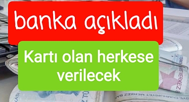 Bankadan duyuru