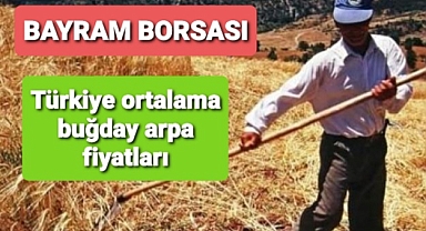 Bayram süresince buğday arpa fiyatları
