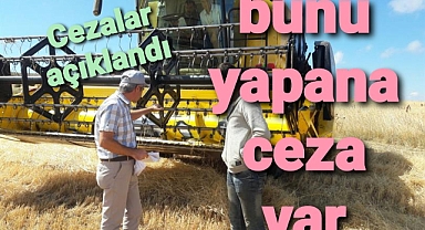 Biçerdöver cezaları...