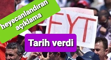 EYT için tarih verdi...