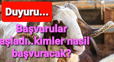 Hayvancılık destekleri için başvuru koşulları