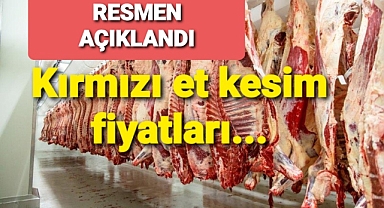 Kırmızı et kesim fiyatları yayınlandı