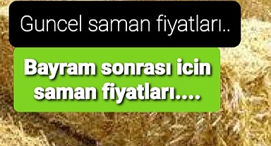 Saman fiyatları bayram sonrası....