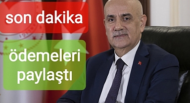 Tarım Bakanı ödemeleri açıkladı