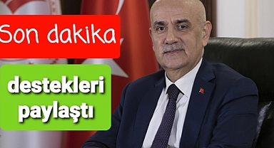Tarım Bakanı Vahit Kirişçi destekleri paylaştı
