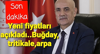 Tarım Bakanı yeni fiyatları açıkladı...