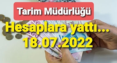 Tarım Müdürlüğü ödemelerin hesaplara yattığını duyurdu...