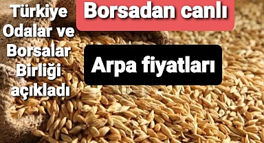 TOBB arpa fiyatını açıkladı