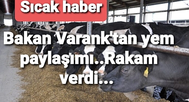Bakan Varank'tan yem paylaşımı:Tarım Bakanı paylaşımı beğendi