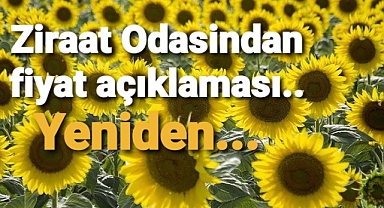 Ayçiçeği fiyatıyla ilgili açıklama yaptı