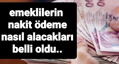 emeklilerin nakit alacakları miktar belli oldu. Peki nasıl alınacak?