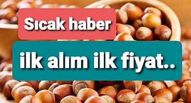 Fındıkta ilk alım ilk fiyat