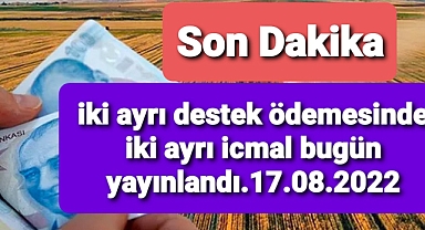 İCMALLER ARD ARDA GELDİ..