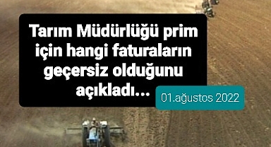 Prim odemelerinde o faturalar geçersiz..