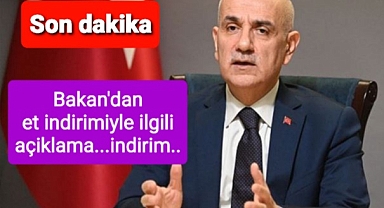 Tarım Bakanı'ndan et açıklaması
