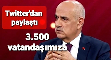 Tarım Bakanı sosyal medya hesabından paylaştı
