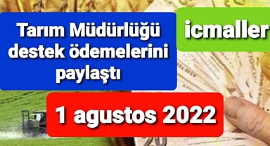 Tarım Müdürlüğü icmalleri paylaştı