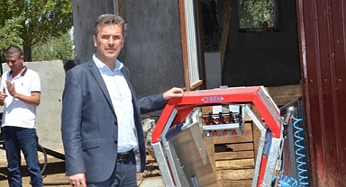 Üreticilere koyun yıkama makinesi