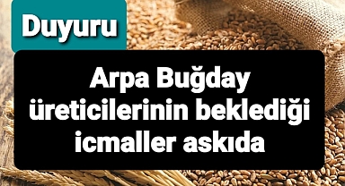 ÜRETİCİLERİN BEKLEDİKLERİ ÖDEMELERİN ASKI İCMALİ