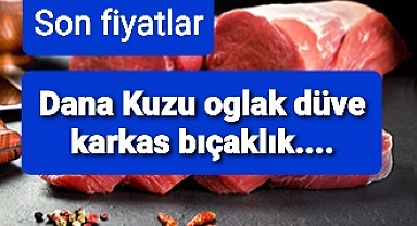 Borsadan son et fiyatları..