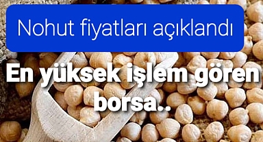 Son nohut fiyatları paylaşıldı..