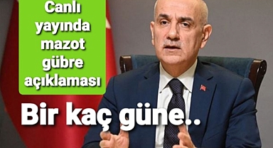 Tarım Bakanı canlı yayında açıkladı..