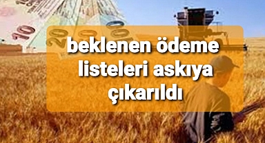 Tarım müdürlüğü beklenen destek icmallerini askıya çıkardı