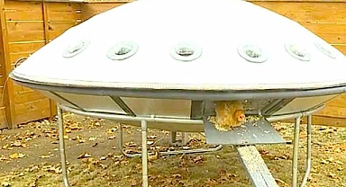 UFO şeklinde tavuk kümesi yaptılar..