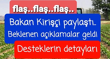 Mazot ve gübre tarımsal ödemelerle ilgili Bakan Vahit Kirişçi'den son dakika açıklamalar paylaşımlar..