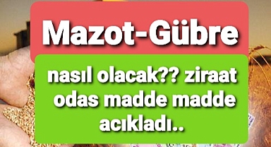 Ziraat Odası'ndan Mazot Gübre rehberi..