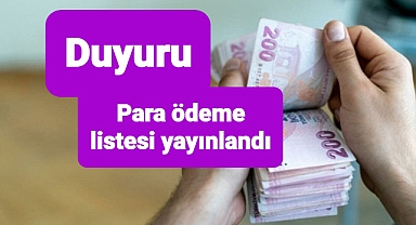 Tarımsal destek para ödeme listesi yayınlandı