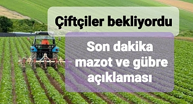Mazot ve gübre desteği ödeme sürecinde