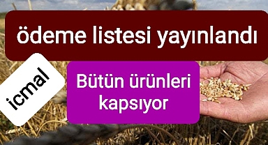 SERTİFİKALI TOHUM ÜRETİM DESTEĞİ İCMALLERİ ASKIYA ÇIKTI