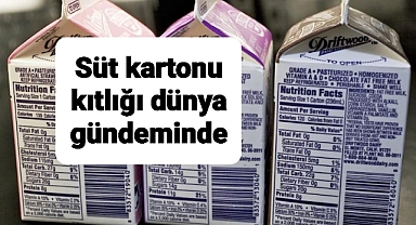 Süt var ama Karton yok..Süt kartonu kıtlığı
