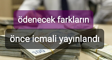 Üreticilere duyuru var. Önce icmal sonra para