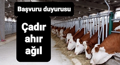 Çiftçilere Çadır Ahır ve Çadır Ağıl Hibesi 