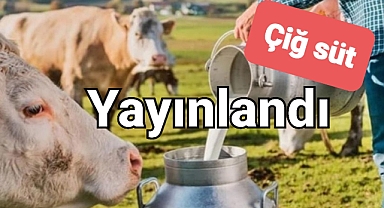 Çiğ Süt Üretim Sözleşmesi Yayınlandı