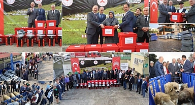 Hayvancılık yapanlara makine ekipman dessteği