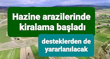 Hazine arazileri çiftçilere kiralandı desteklerden de yararlanacaklar