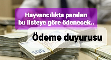 Hayvancılık desteği ödemeleri başlıyor listeler askıya çıktı