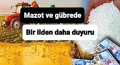 Mazot ve gübre desteğinde bir ilden daha haber duyuru yapıldı