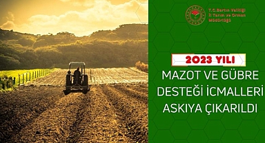 Mazot ve gübre desteğinde bir ilden daha haber var