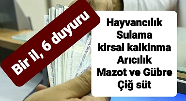 Tarımsal desteklerle ilgili paylaşımlar arka arkaya geldi