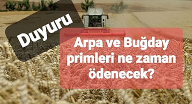 TMO buğday ve arpa primleri Hububat Baklagil ve Dane Mısır Fark Ödemesi ne zaman ödenecek?